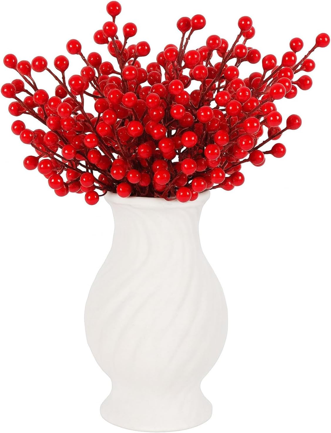 

36PCS Artificial Red Berry Stems – 8.6 Christmas Holly Branches for Tree & Home Decor 0.6M червоний