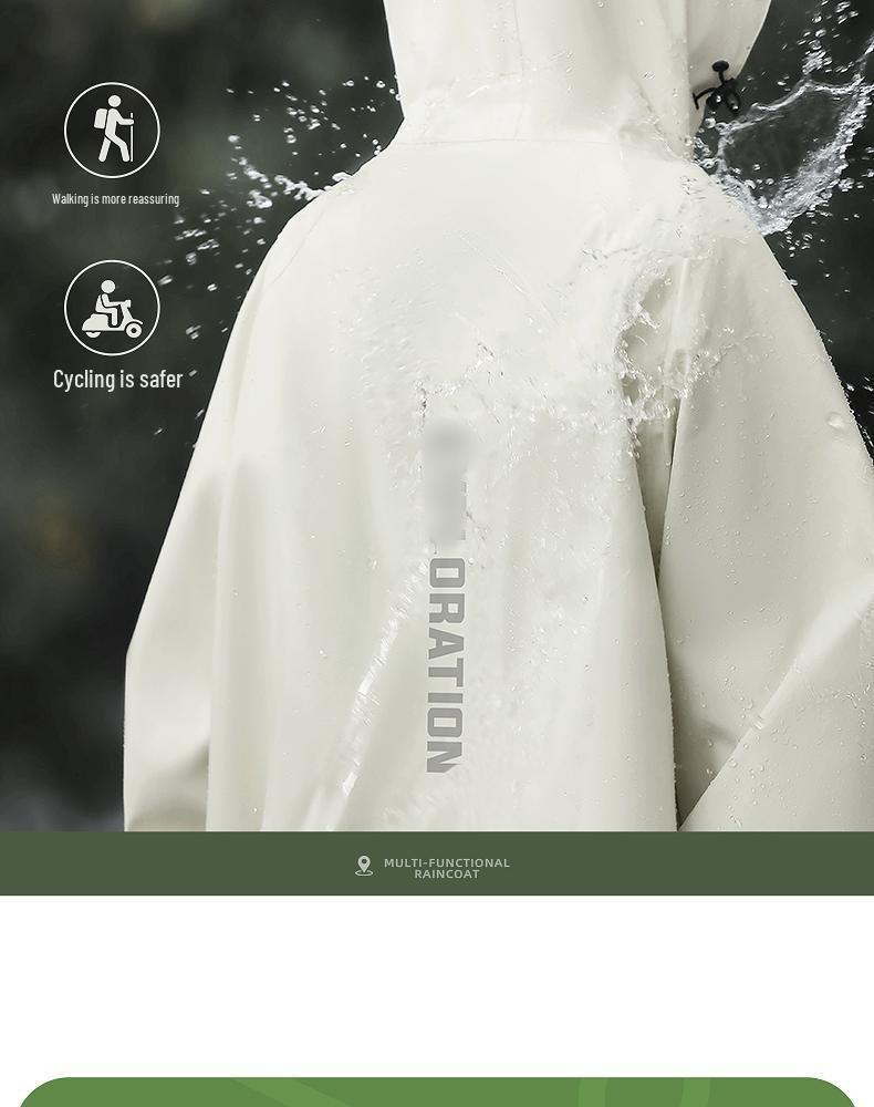 Extra Long Rainproof Motorcycle & Electric Bicycle Poncho - Stormproof One-Piece Overcoat