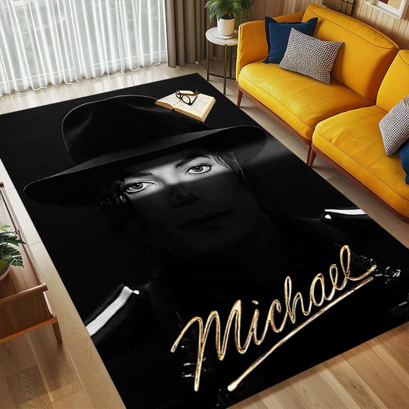 Michael Jackson Living Room Nonslip Area Rug Soft Carpet For Bedroom Gameoom Playroom Sofa Office Home Decor Doormat