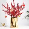 Silver Cloth Bag Ceramic Vase Folded Flower Pot Straight Tube Pleated Stacked Flowerpot Flower Vases Terrarium Home Decoration