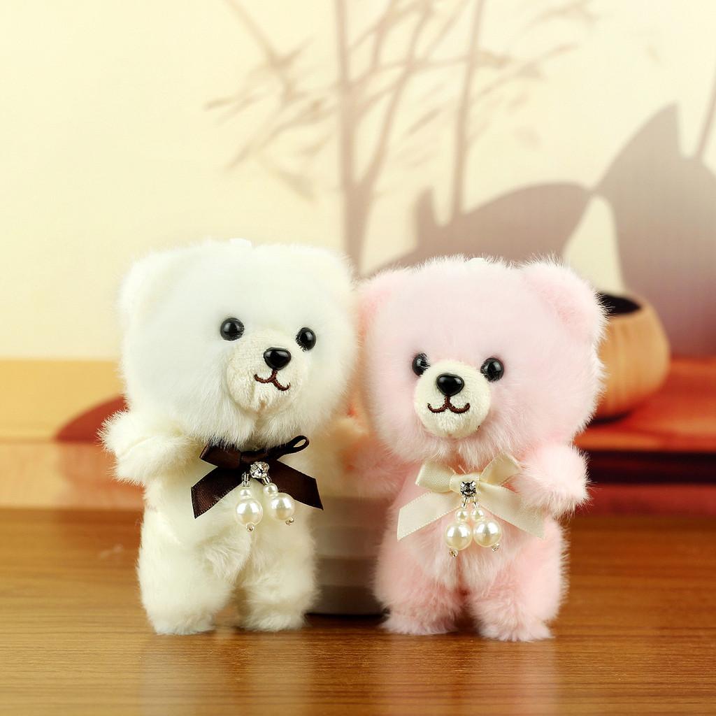 Plush Bear Keychain Toy With Pp Cotton Filling For Kids And Adults