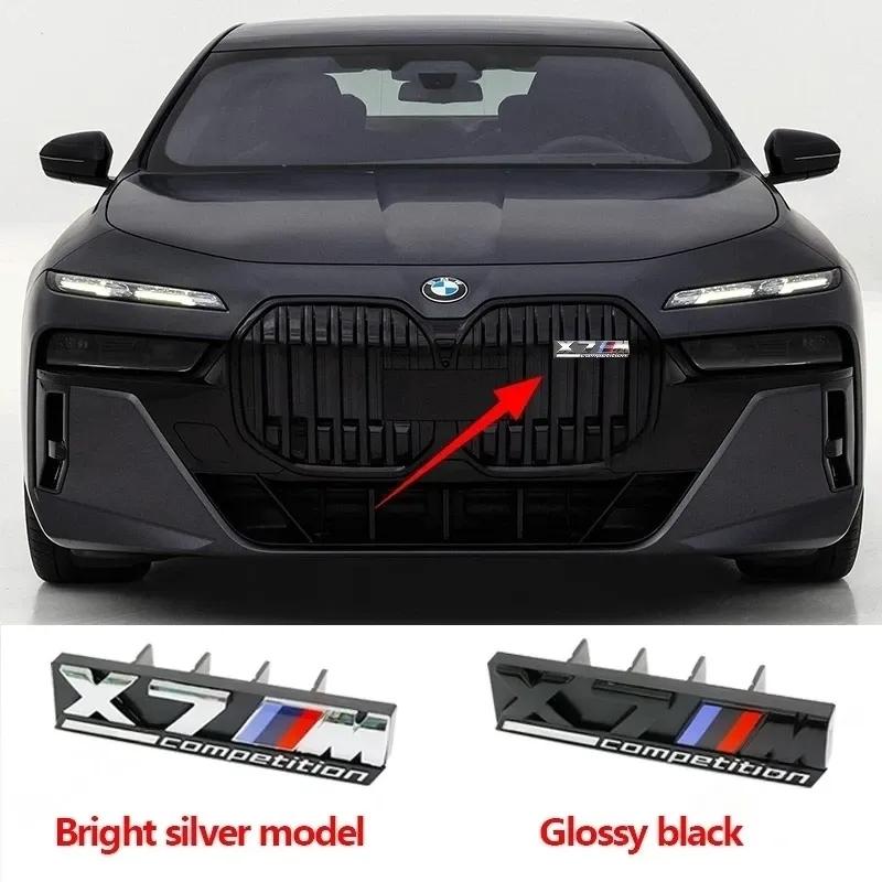 For BMW XM2 XM3 XM4 X5M XM6 M7 F48 G01 E84 E83 F39 F10 F30 G11 Exterior Accessories 3D ABS M Car Front Grille Badge Sticker