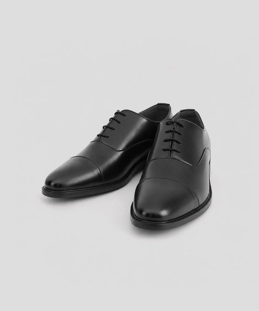 Thenopi Grant 4Cm Leather Oxford Dress Shoes Black [245Mm~290Mm]