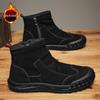 Men's 2025 Autumn Black High-Top Safety Leather Boots - Dirt-Resistant, Non-Slip, Versatile Work Shoes