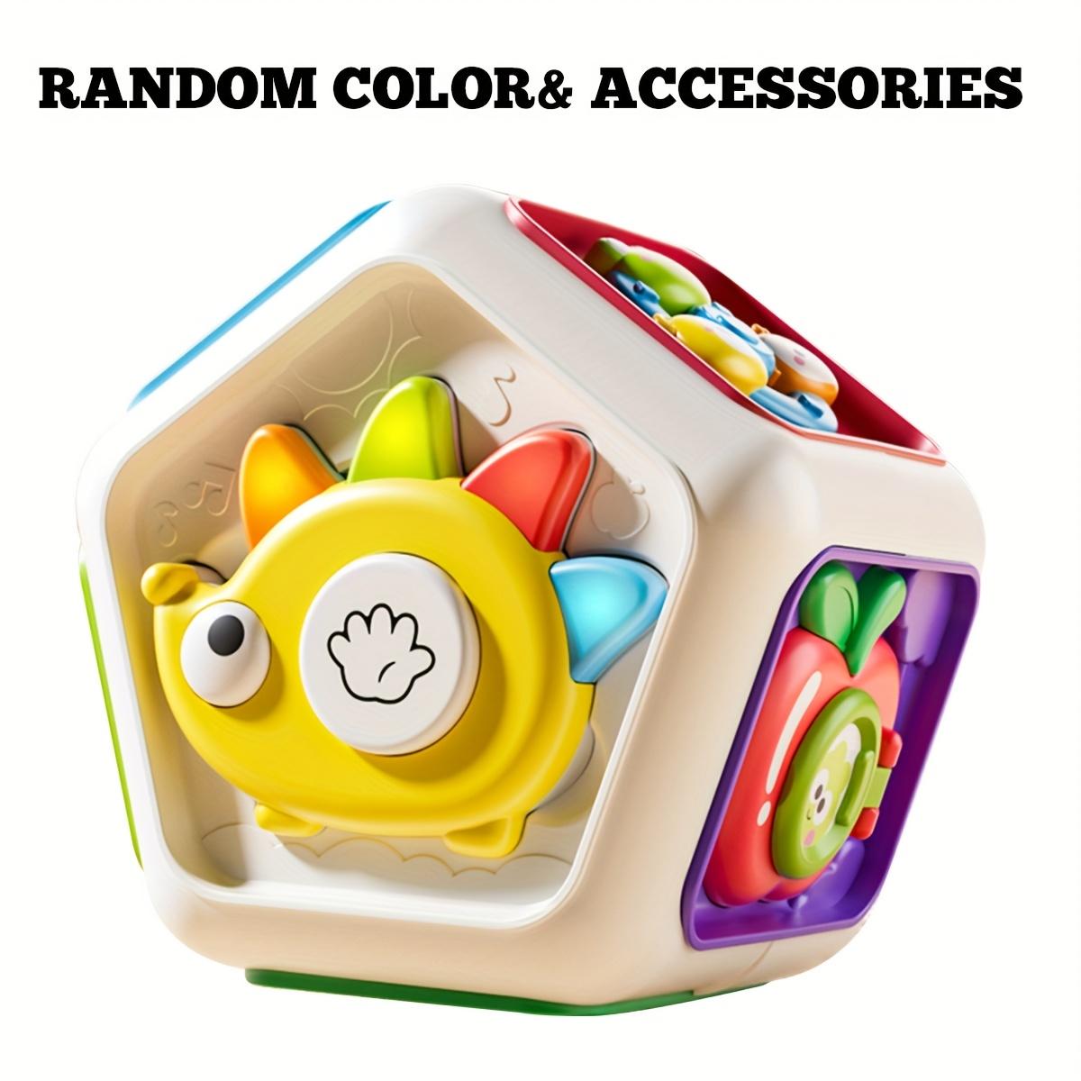 

7in1 Busy Ball Activity Cube Toy for Toddlers 1-5 Years Fine Motor Skills Development, Sensory Learning with Interactive Shapes, Colors Patterns 7-in-1 Busy Ball