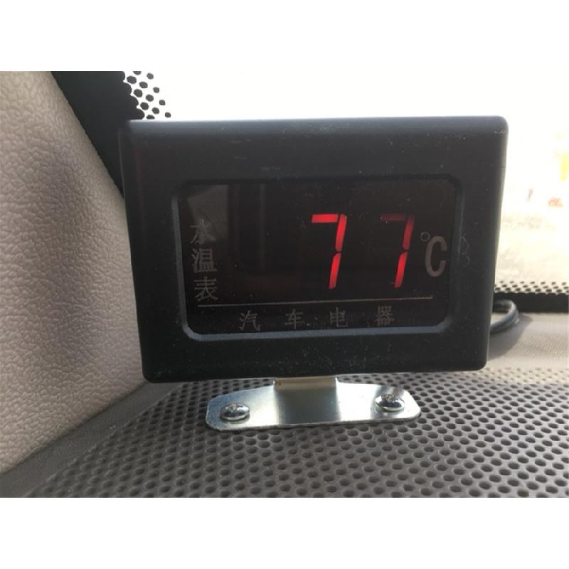 Universal Car Digital Water Temperature Gauge Kit + Temp Sensor Plug 10Mm 12/24V