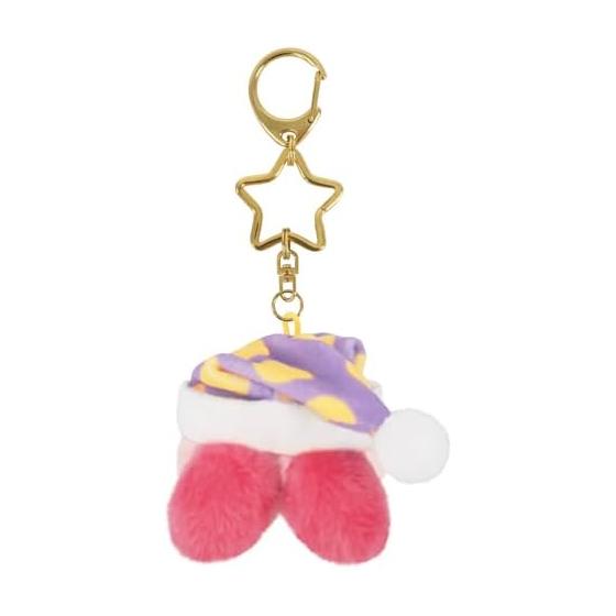 [Sanei Boeki] Plush Kirby Star Mini Mofu Mascot Keychain Sleep
