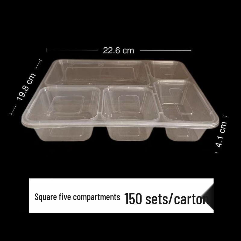 Disposable Transparent Food Containers with Lids