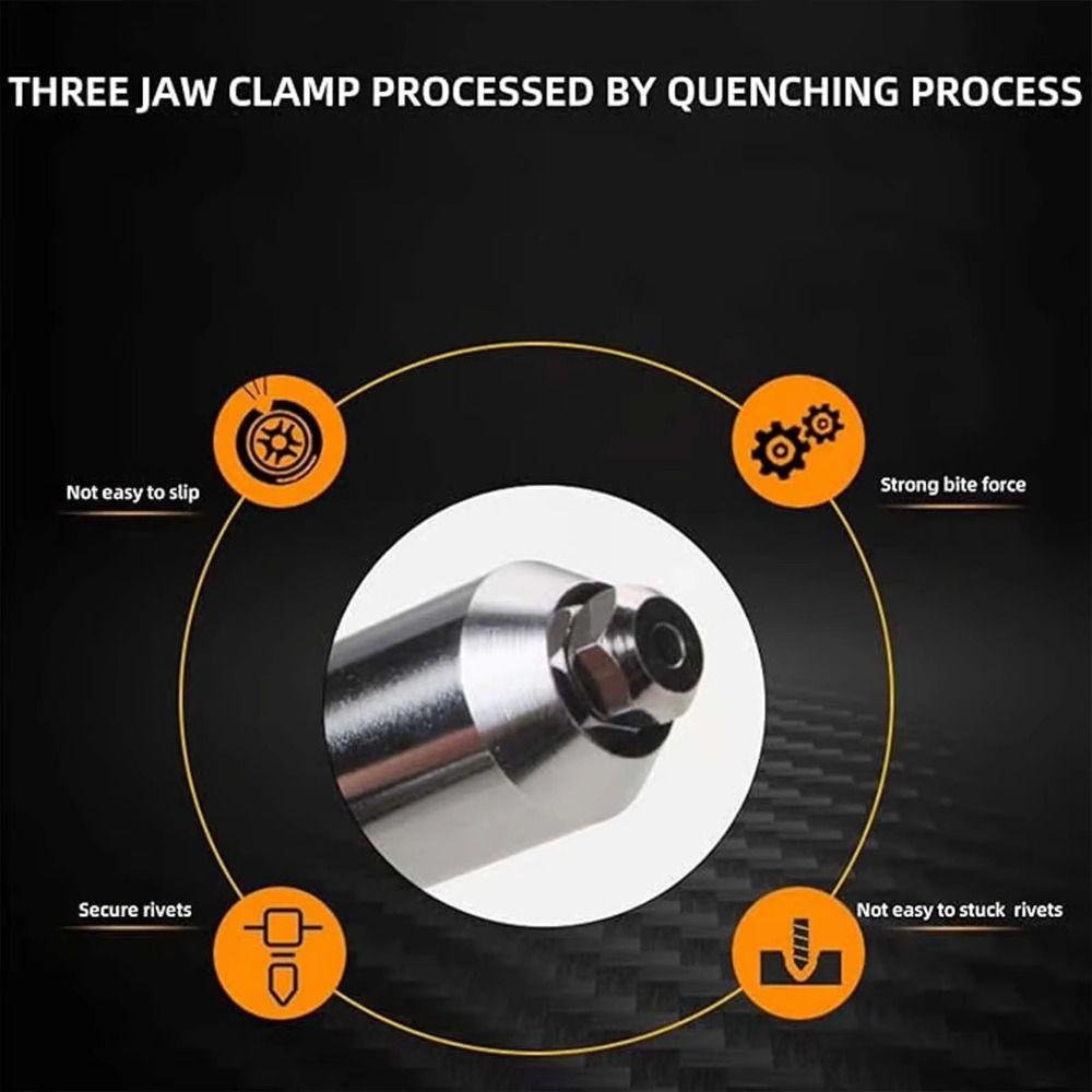 Quick Connect Rivet Tool Adapter 2.4-4.8 MM Blind Rivet Tool Cordless Rivet Tool  DIY Projects