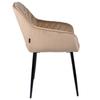 LAPO 2 velvet upholstered swivel chair, black