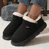 Unisex Zimowe Buty Pluszowe Ciepłe Płaskie Męskie Damskie Kapcie Domowe Puszyste Męskie Bawełniane Przytulne Buty Moda Casual Futro Pluszowe