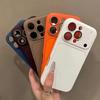 2-IN-1 Hülle Für iPhone 12 13 14 15 16 17 Pro Max Air Stoßfest Matt Linsen Glas Schutz Sofortwechsel zu 17 Einfache Abdeckung