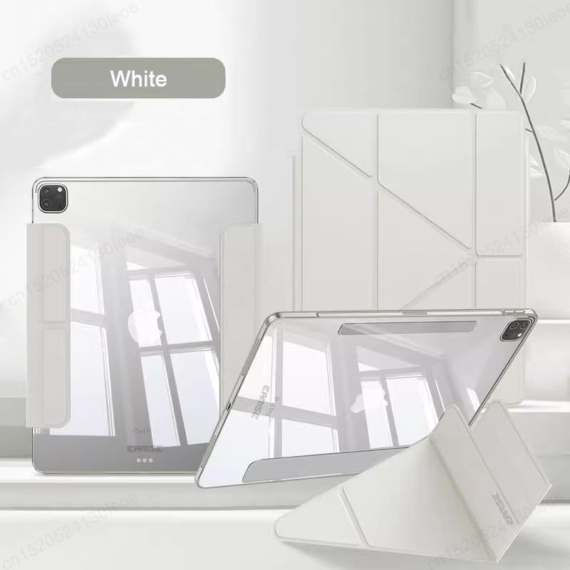 Voor iPad A16 11e 10 10e 9 9e Generatie Pro 11 12.9 13 inch Hoes, Voor iPad Air 11 4e 5e 10.9 inch Magnetische Afneembare Cover iPad mini 6 7 wit