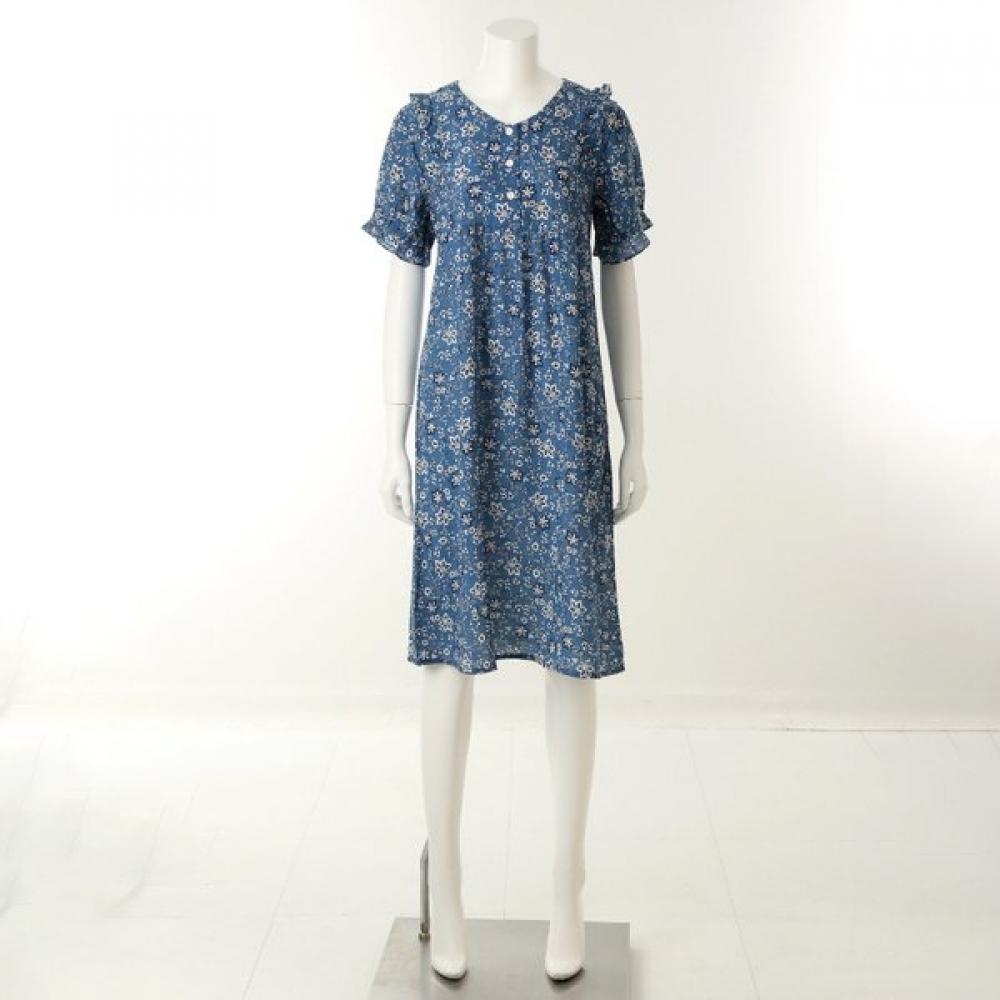 

Venus Floral Print Romantic Style Homewear Dress Vev3913l BU/100