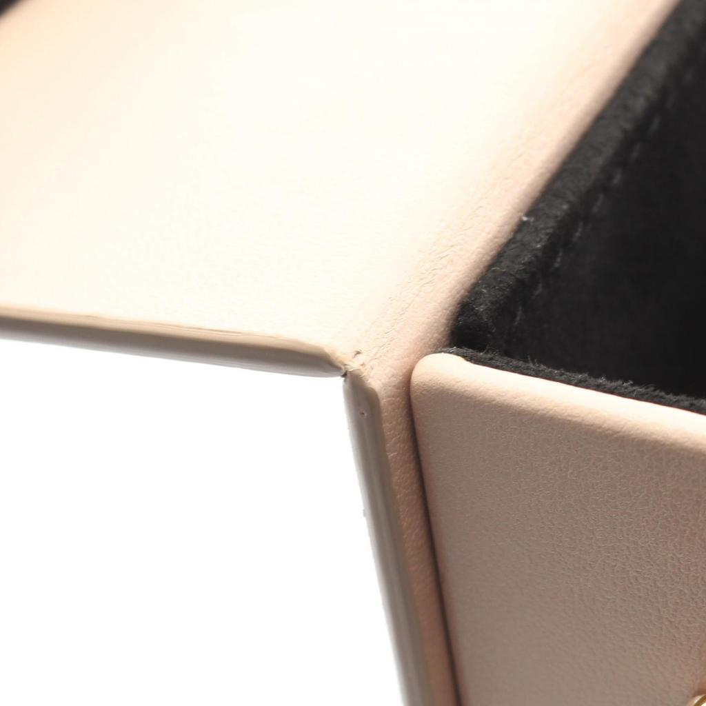 Used FENDI box Shoulder Bag leather Pink Used Women