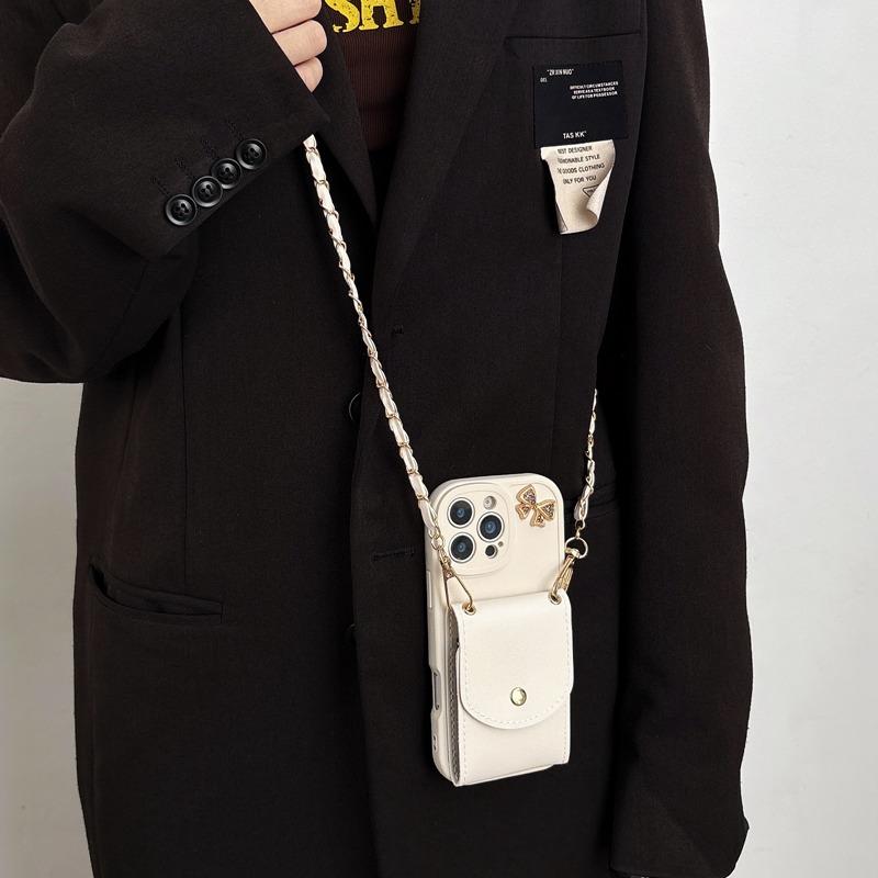 Chain Lanyard Wallet Phone Case For Xiaomi Mi 15T 14T 13T 12T 11T 10T 9T Pro 9 10 11 12 13 Lite 14 15 Ultra Mi 11i 11X 12X Cover