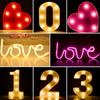 Birthday Light Happy Led Digital Color Lights Emitting Romantic Scene Decorative