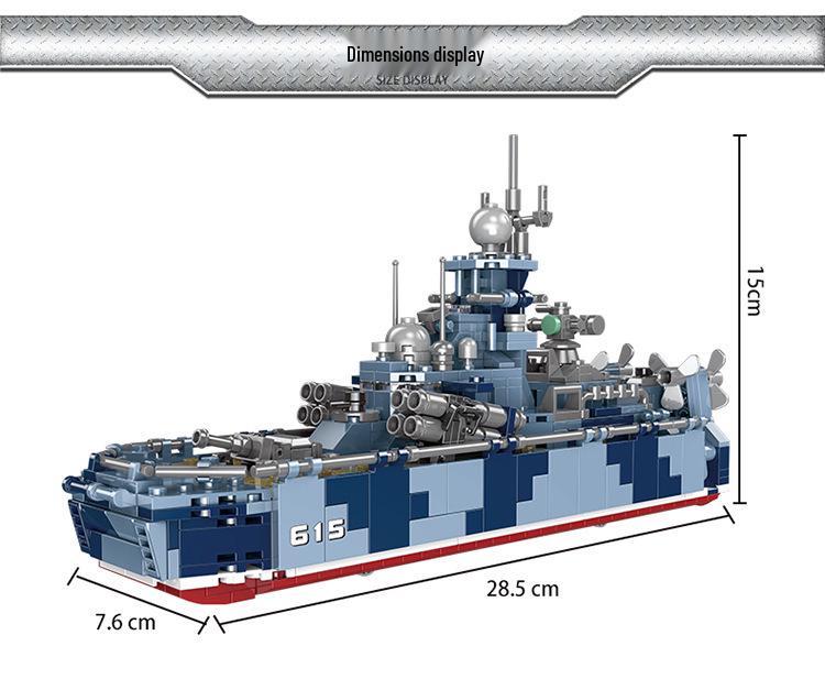 Xingbao Military Series Aircraft Carrier Destroyer Educational Building Blocks Toy for Boys