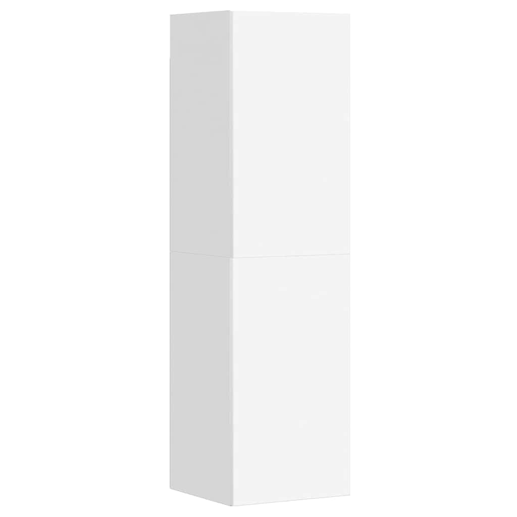 Vidaxl 3-Cz. TV Cabinet Set, White, Wood-Based Material