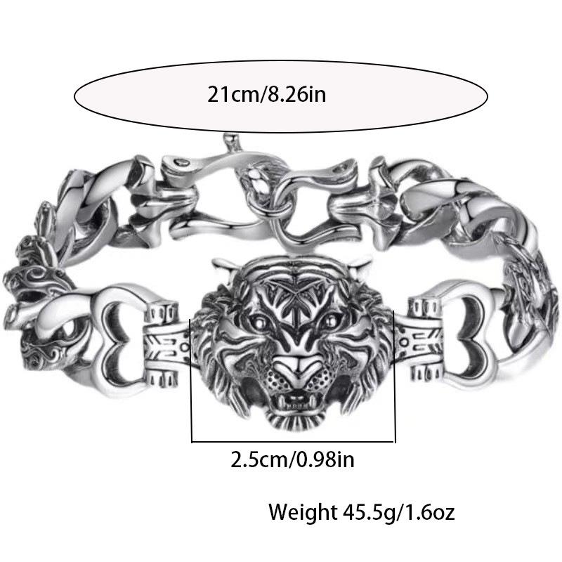 Vintage Hip Hop Dragon Bracelet Men's Personality Hip Hop Punk Totem Bracelet