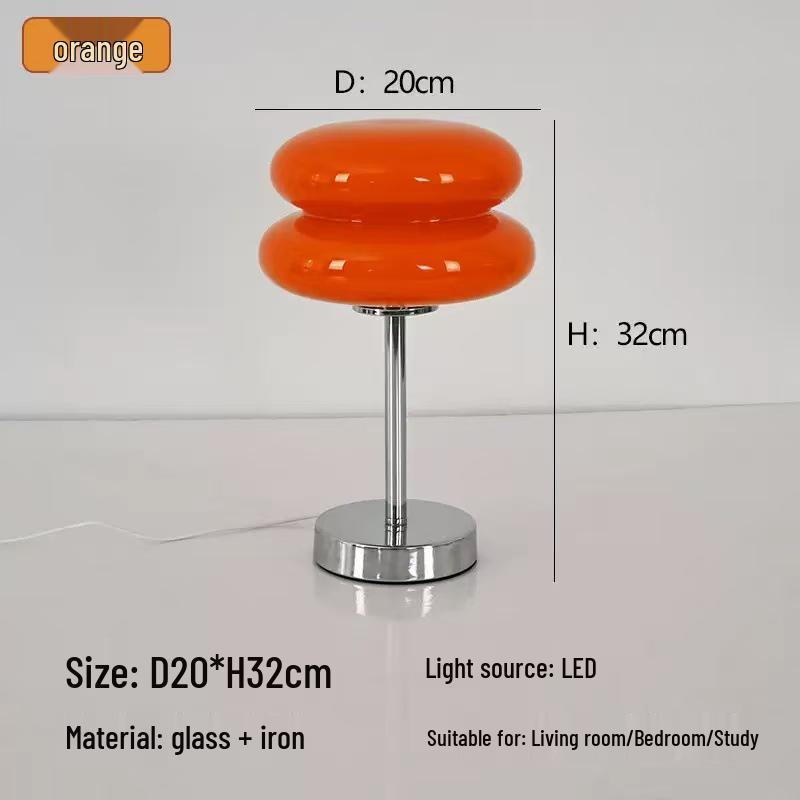 Bauhaus Minimalist Glass Table Lamp for Bedroom & Dining - Unique Gift