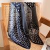Cashew silk scarf 100% mulberry four seasons square scarf premium printing bag strap student headband
