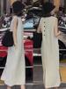 2025 Women's French Sleeveless Casual Long Dress - Summer Slimming and Stylish