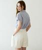 SLOWLOLLI Accent Stripe Short-Sleeve Shirt_2 Colors