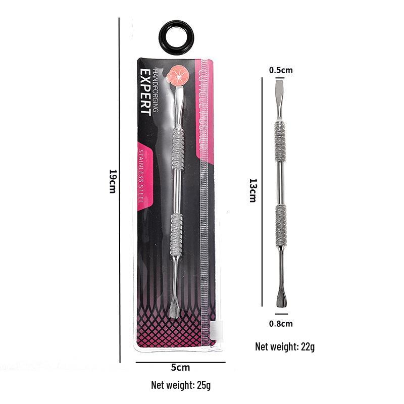 Ukrainian Style Stainless Steel Flat Mouth Nail Remover & Pusher - Easy-Cut Manicure & Pedicure Tool