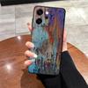 Case for Oppo A74 A98 A93 A83 A76 A78 Reno 4F 5 6 7 8 10 11 14 A96 F9 F11 F29 A84 Phone Cover Rust Art