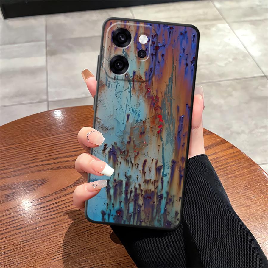 

Case for Oppo A74 A98 A93 A83 A76 A78 Reno 4F 5 6 7 8 10 11 14 A96 F9 F11 F29 A84 Phone Cover Rust Art OPPO A92