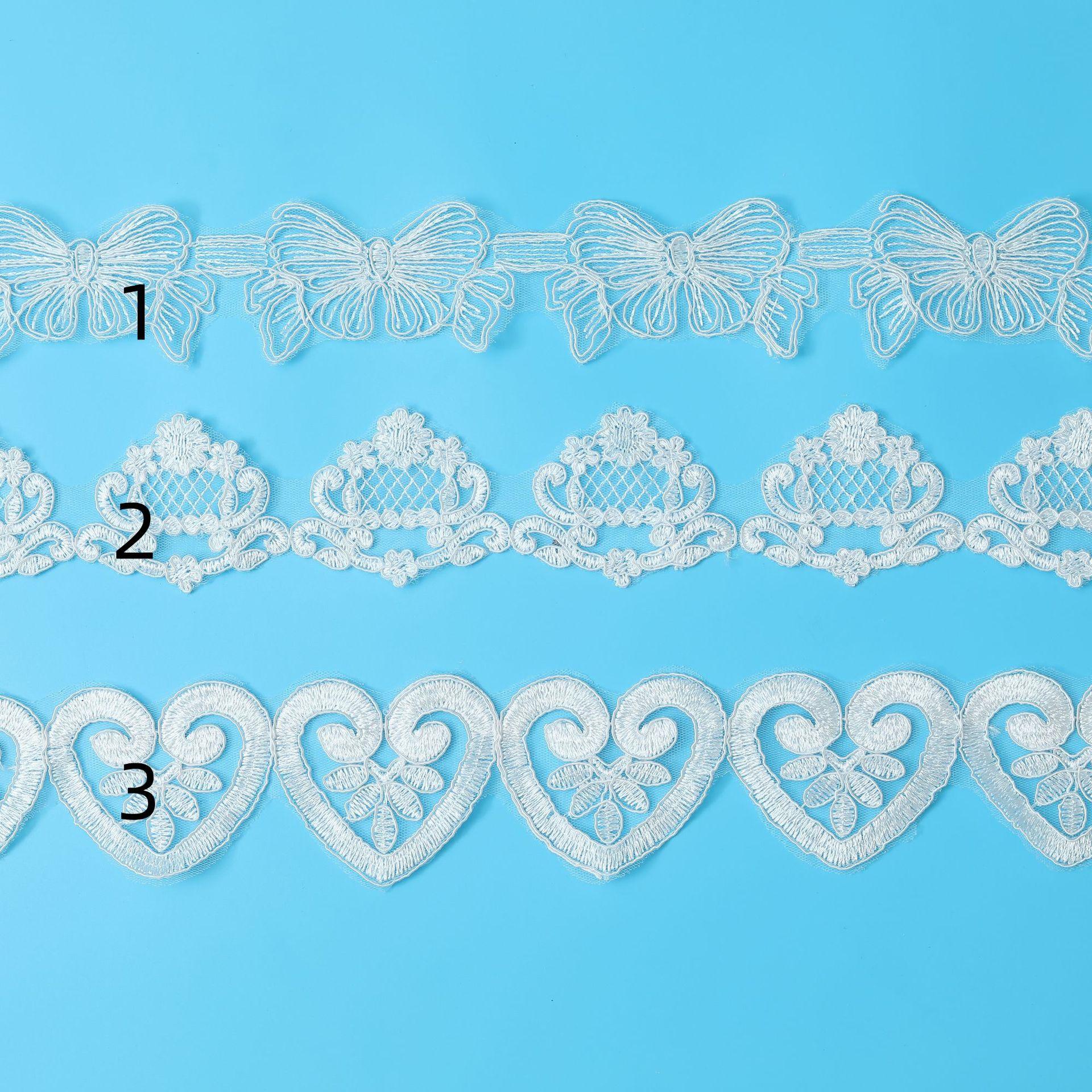 

Маленький штрих-код Автомобильная кость Кружево Детская одежда Ханфу Этнический стиль Вышивка Кружево Аксессуары для одежды Кружево Блестки 1/wide 6CM