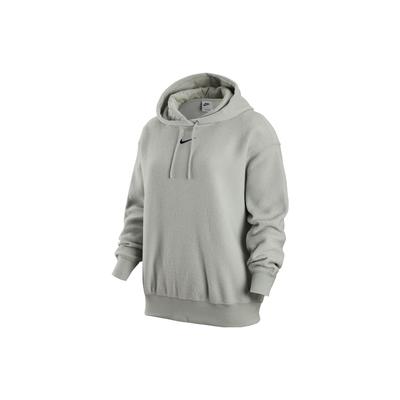 Športové základné kúsky Fleece mikina s výšivkou loga Dámske topy Sivá DV7100-014