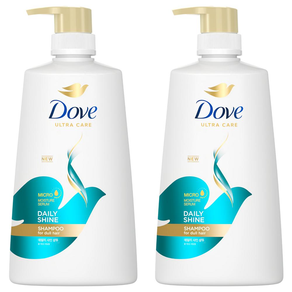 Dove Daily Shine Shampoo 680ml 2 pcs