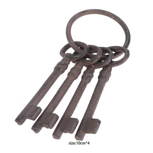 

Large Iron Key Skeleton Key Decorative Antique Style Decorative Wine Cellar Key Castle Key for Home Wall Decor