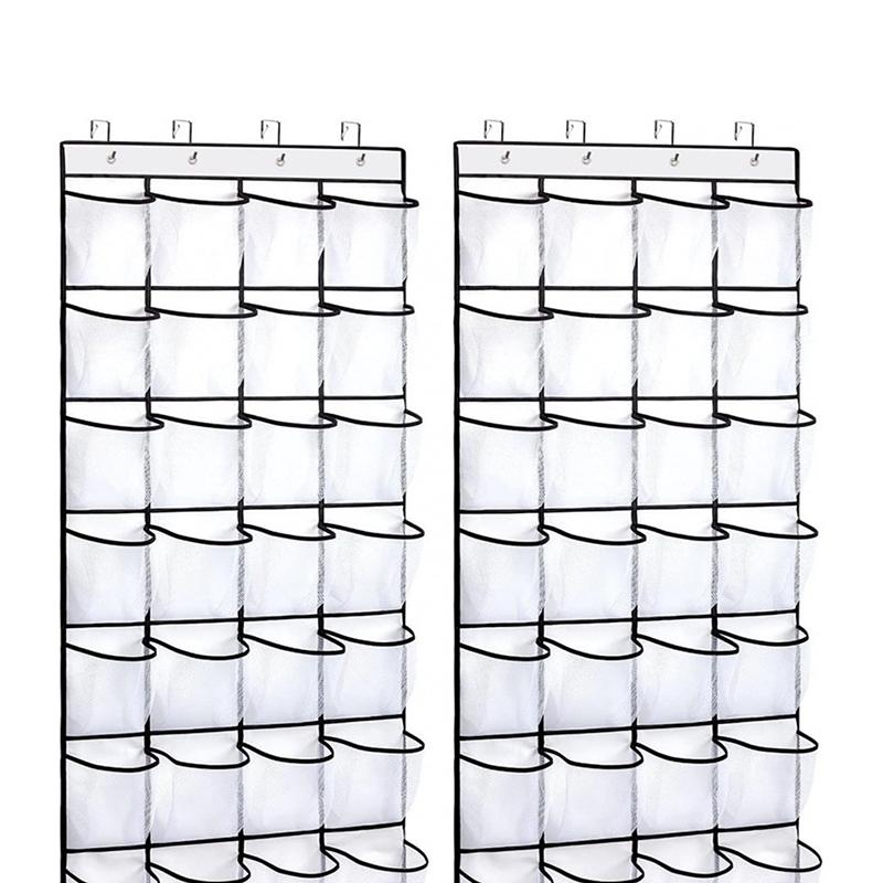 Über-der-Tür Schuh Organizer 24 Atmungsaktive Netzfächer Platzsparendes Hängeregal Für Schuhe Zubehör