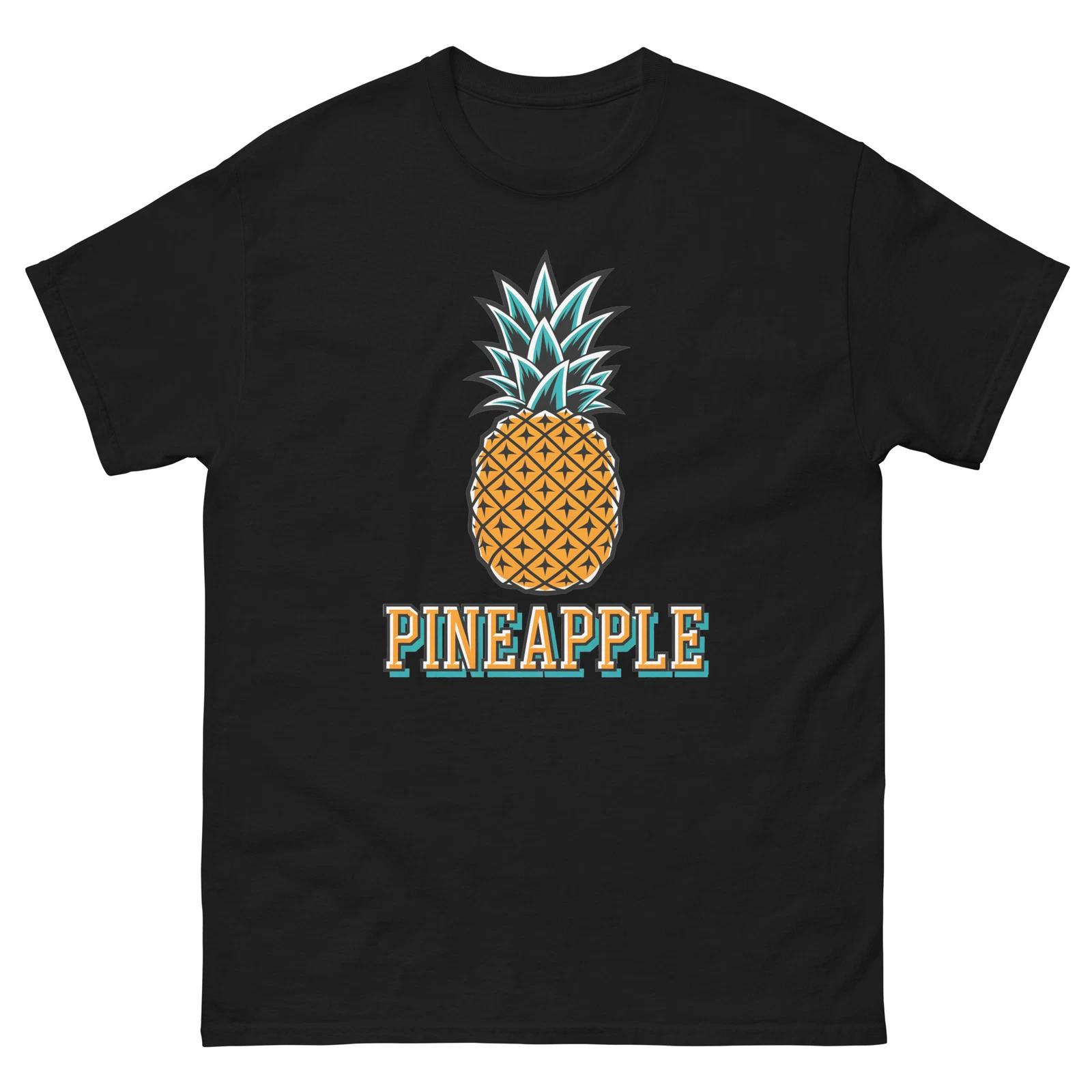 Pineapple Lover Food Image Cartoon Funny T-Shirt Shirt L