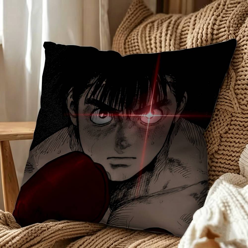 Anime Hajime no Ippo Double-Sided Printed Cushion Cover Bedroom Bedside Sofa Pillow Case