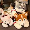 100-150cm Gigantyczna Pluszowa Zabawka Husky Shiba Inu Pluszak Pies Miękka Poduszka do Spania Uroczy Prezent dla Dzieci Dziewczynek Elegancki Prezent
