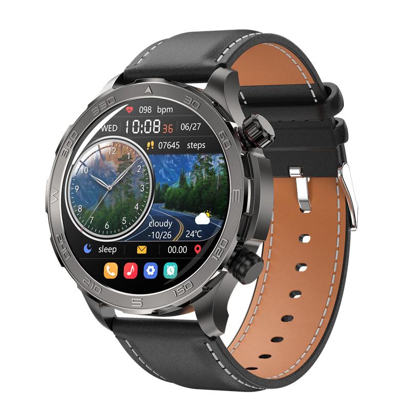 DK67 Men Smart Watch 1.5inch Large Screen BT Call Heart Monitor Outdoor Sports Fitness Tracker Wireless Charging Smartwatch