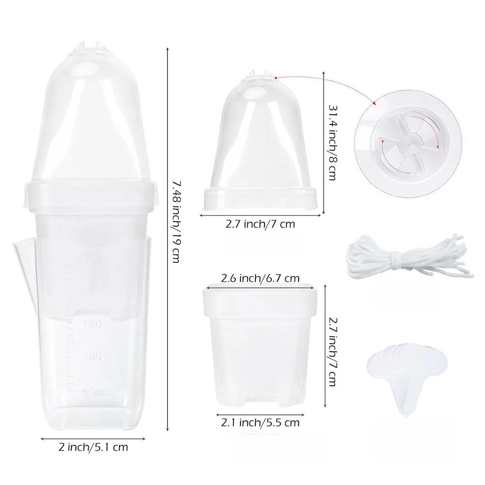 Self Watering Propagation Set with Clear Double Wall Design and Measured Reservoir for Consistent Moisture Supply