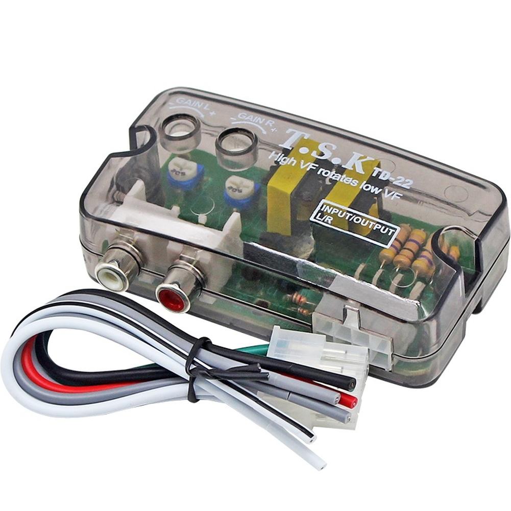 For Car Stereo Line Level Adapter Audio Converter Car Audio Setup 8.55*4.55*2.90cm Add Subwoofer To Car Stereo