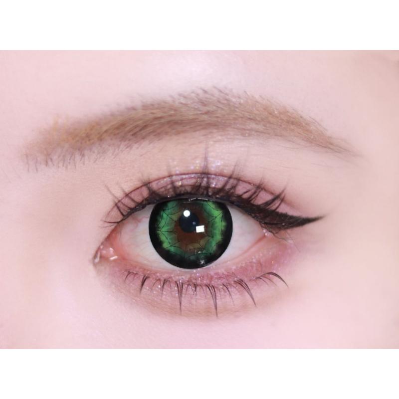 Millcreek  Red Contact Lens Yearly 2Pcs Cosplay Anime Lens Daring Web Series Red/Green Lense for Eyes 14.5mm