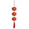 Fu Blessing Hanging Red Ball Lantern With Tassels Chinese Lantern Pendant  New Year