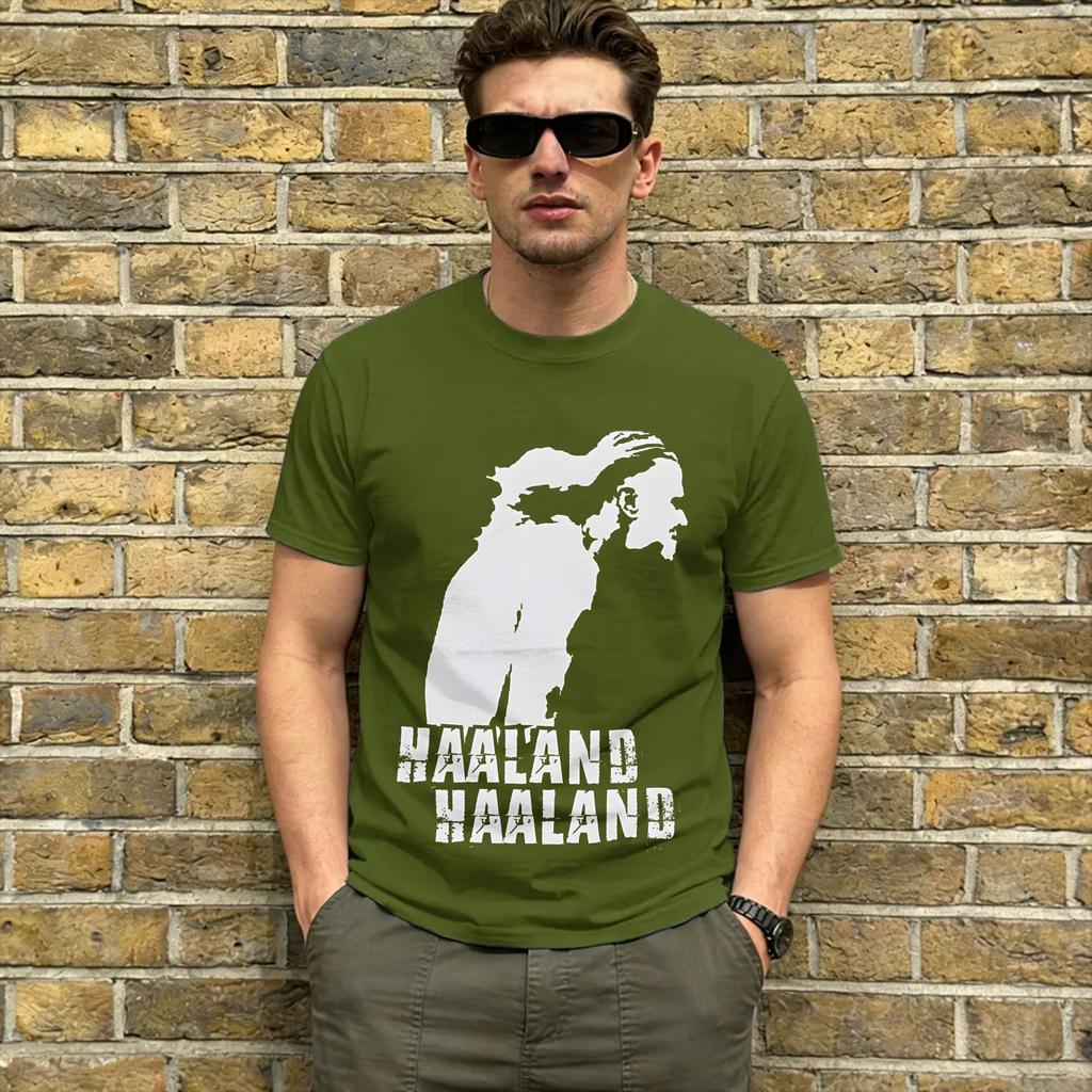 Haaland 9 T Shirt Summer 100 Cotton T Shirts For Male Hipster Print Tee Shirt Short Sleeve Street Style Tees