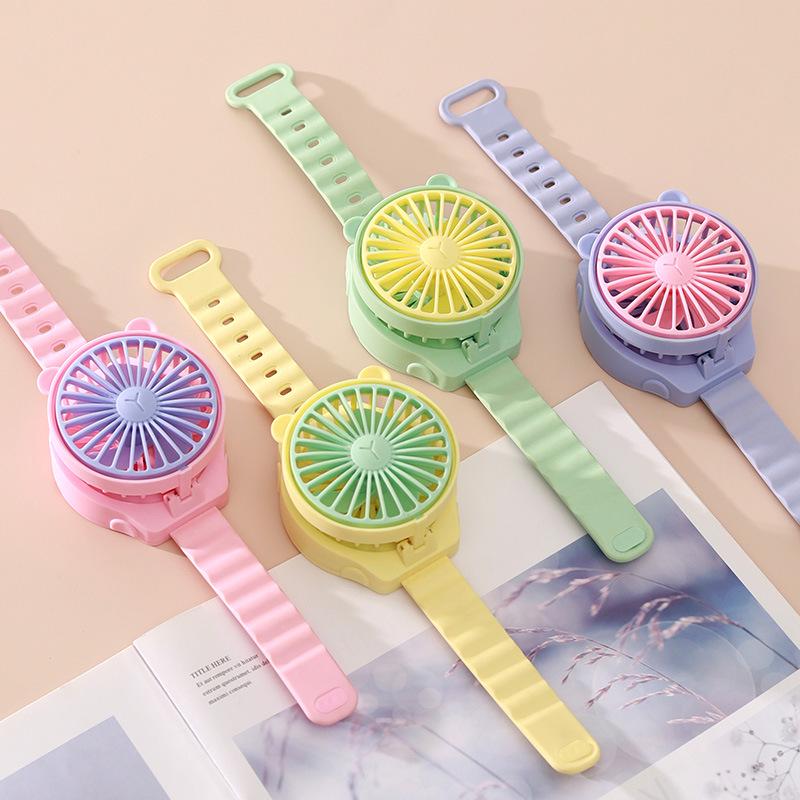 Portable Mini Wrist Fan: 7th Battery Cute Electric Fan for Kids