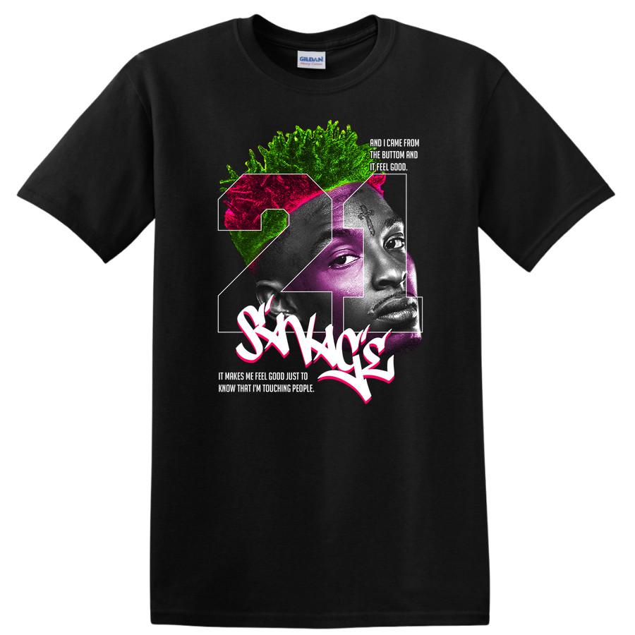 21 Savage T Shirt Cool Graphic Design Rapper Tee Fun Quote Urban Style 2XL