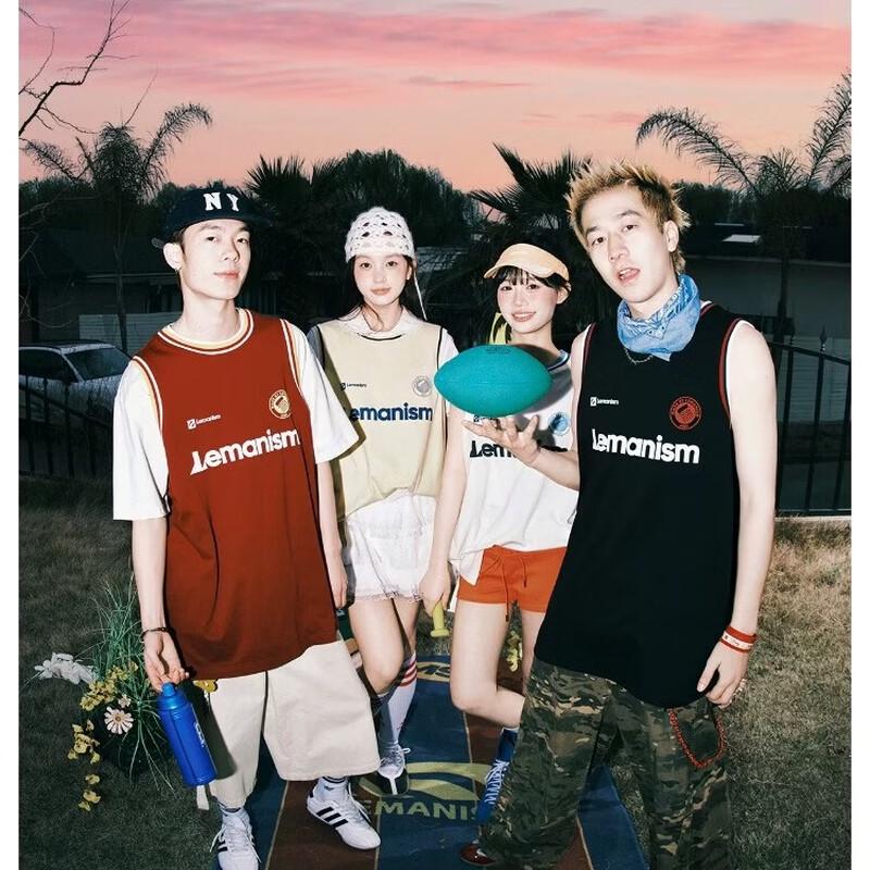 LEMANISM Unisex Retro Quick-Dry Jersey Tank Top L