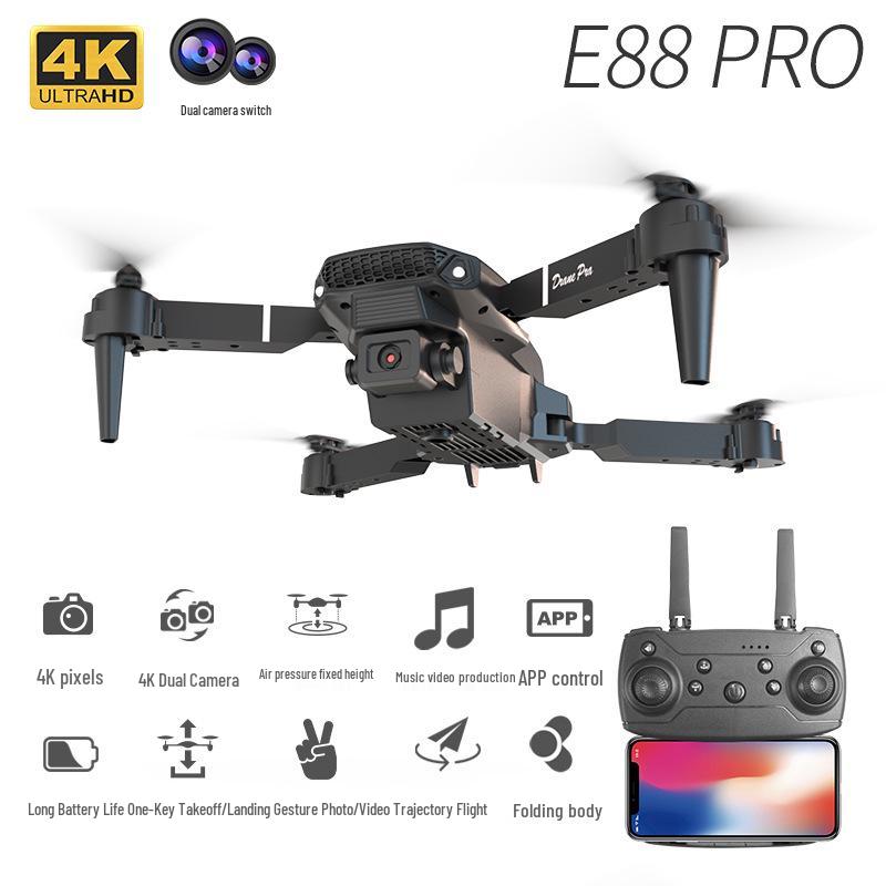 Cross-border E88PRO K3 E99 Drone: 4K HD Dual-Camera Quadcopter for Aerial Photography E525