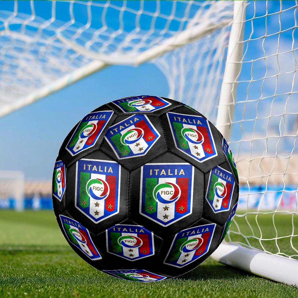 Flame Logo Design Printed Size 5 Soccer Balls, Anti-Slip, Protective Football, Outdoor Sport, a Unique Gift Suitable for him/her, Birthday